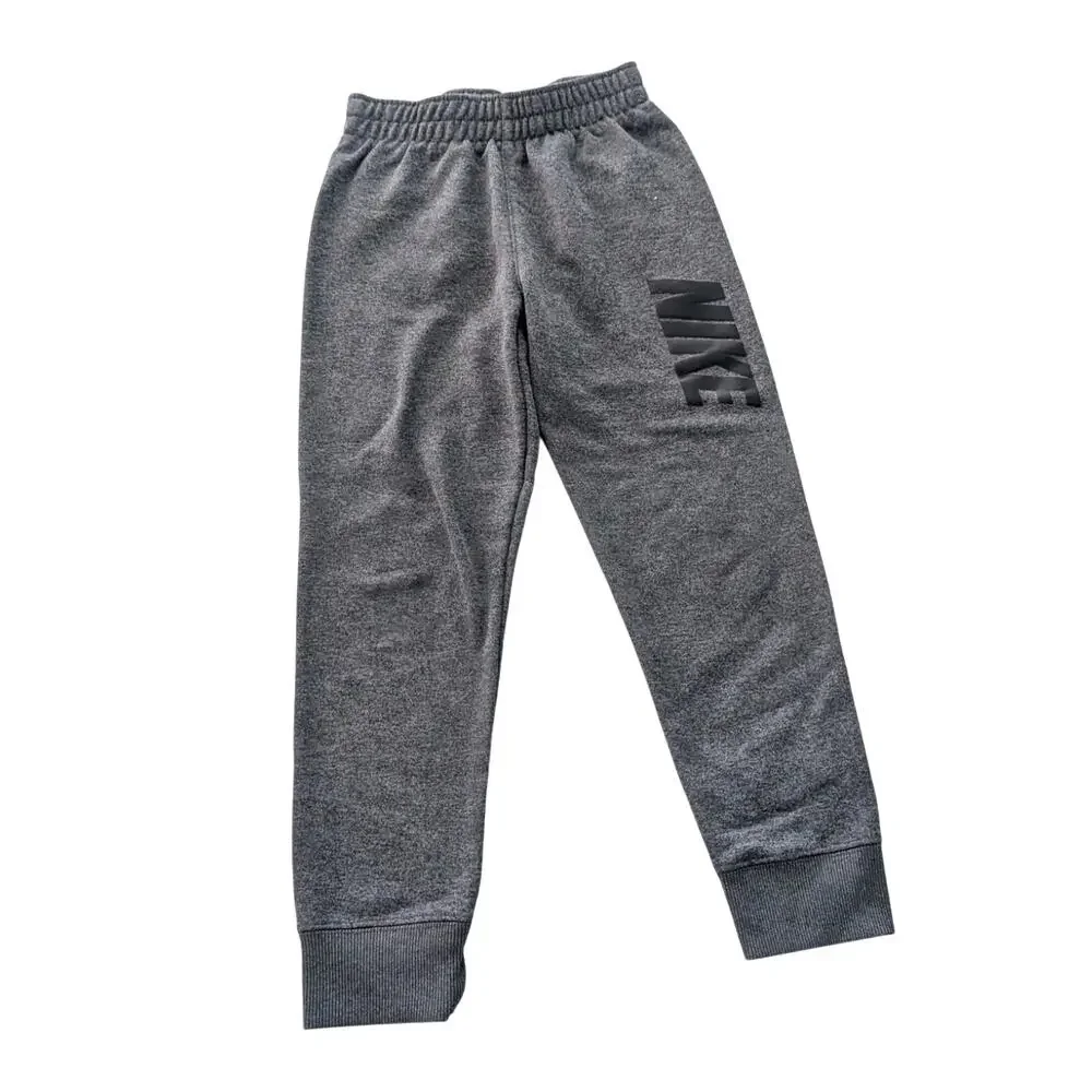 Nike Boys Charcoal Grey Dri-FIT Jogger Sweatpants - Size Small (6/7)